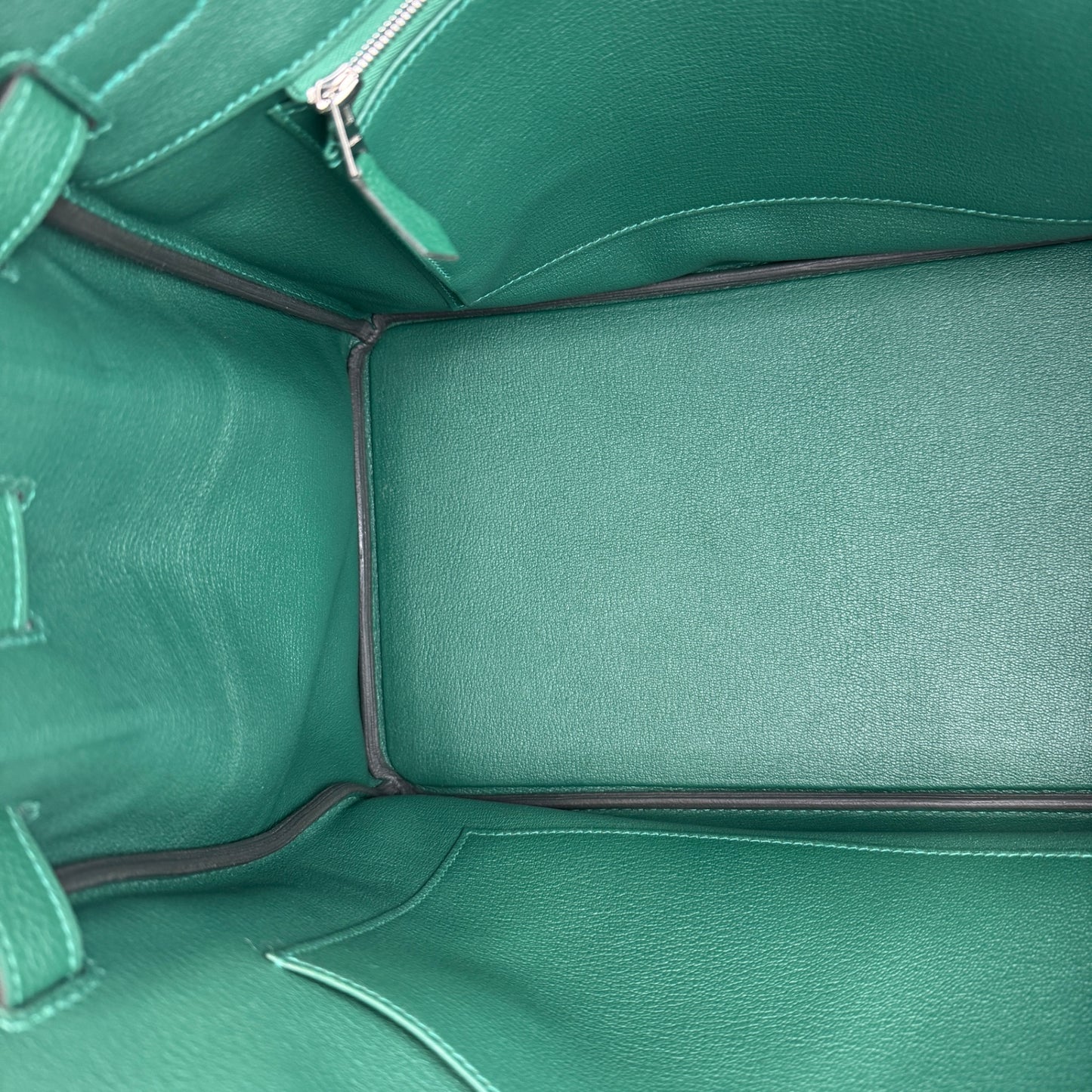 Birkin35 バーキン35 Vert moyen ヴェールモワイヤン Togo トゴ PHW シルバー金具 Stamp-K K刻印