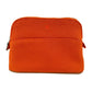 Hermès エルメス Trousse Bolide mini ボリードポーチ ミニ 綿100% Orange feu オレンジフー
