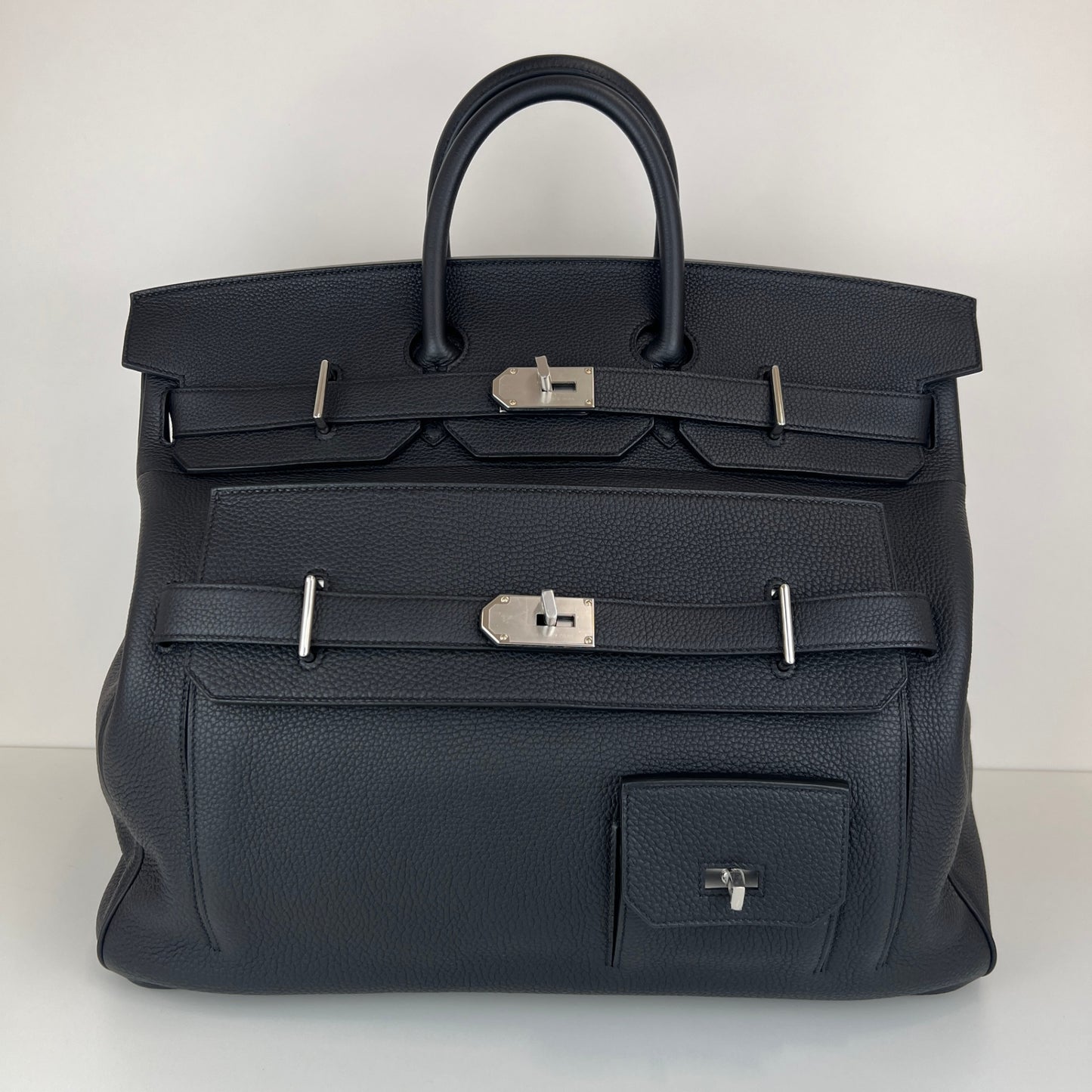 Haut a courries50 multi pocket オータクロア50 マルチポケット Black ブラック Togo トゴ PHW シルバー金具 Stamp-W W刻印