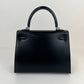 Kelly25 ケリー25 Stamp-W W刻印 Box Calf ボックスカーフ Black ブラック PHW シルバー金具