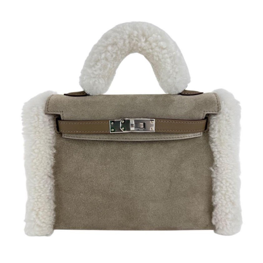 Mini kelly teddy ミニケリー テディ Grizzly/Merinos/Sheepskin/Swift グリズリー/メリノス/シープスキン/スイフト PHW シルバー金具 Stamp-W W刻印