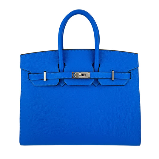 Hermès エルメス Birkin25 バーキン25 Stamp-K K刻印 Epsom エプソン Bleu hydra ブルーイドラ PHW シルバー金具