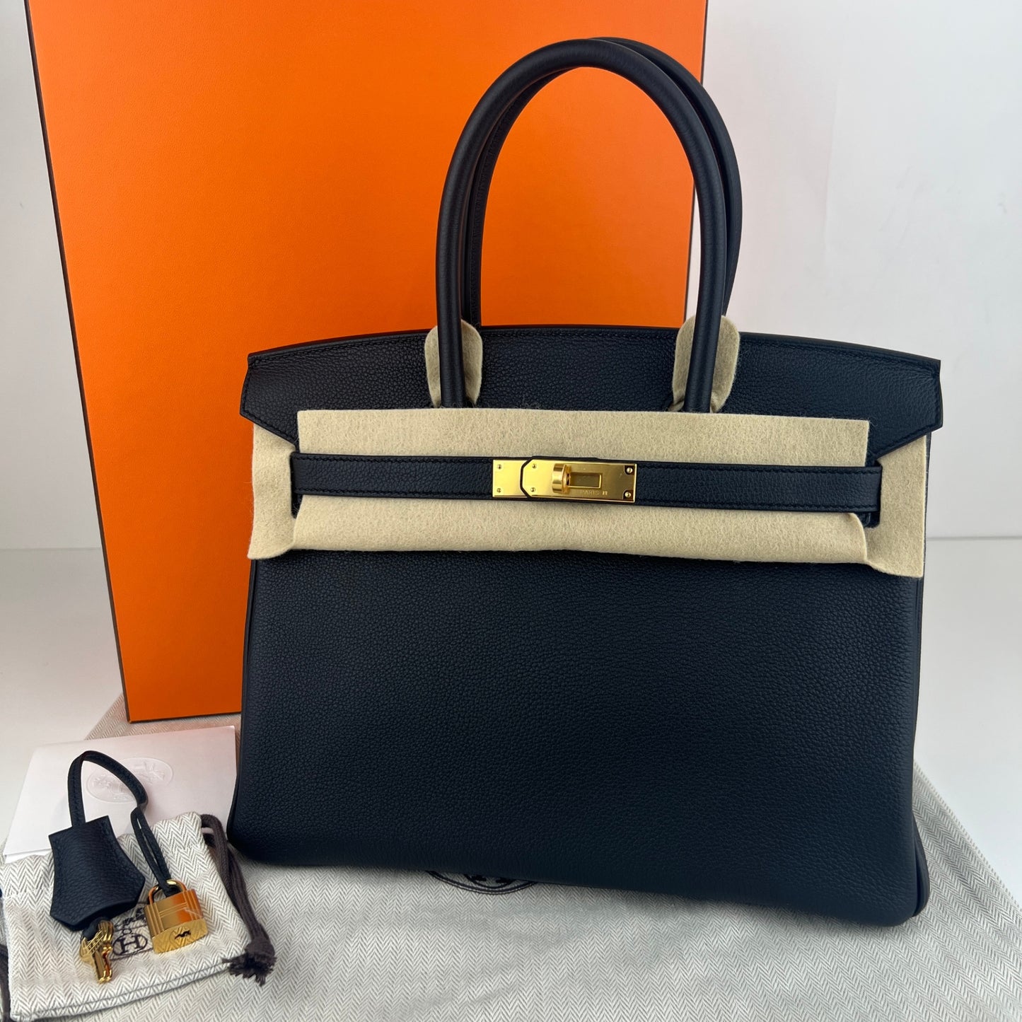 Birkin30 バーキン30 Black ブラック GHW ゴールド金具 Stamp-W W刻