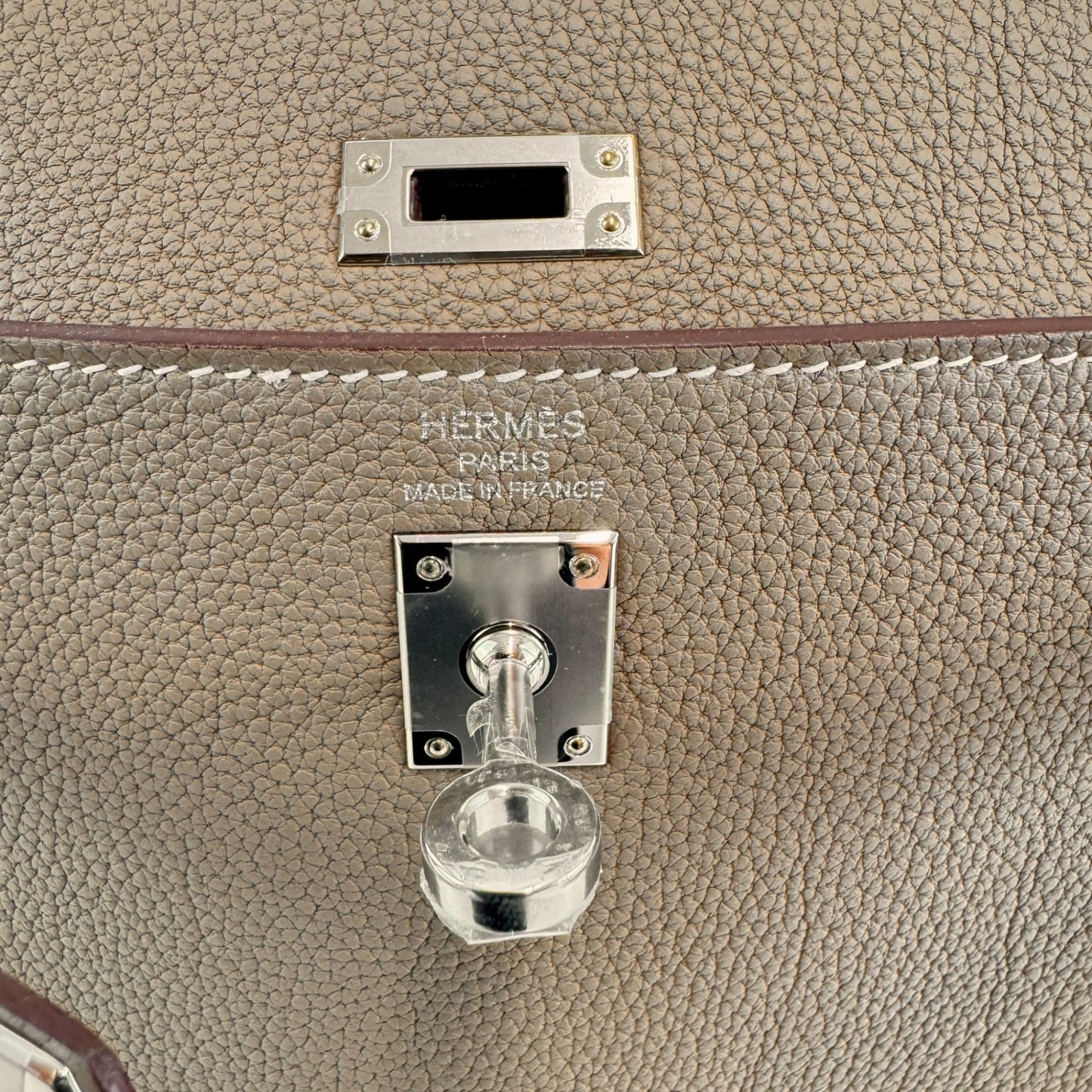 Kelly25 ケリー25 Etoupe エトープ Togo トゴ PHW シルバー金具 Stamp-K K刻印