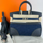 Birkin25 Go team バーキン25 ゴーチーム Caban キャバン Felt/Swift フェルト/スイフト PHW シルバー金具 Stamp-W W刻印