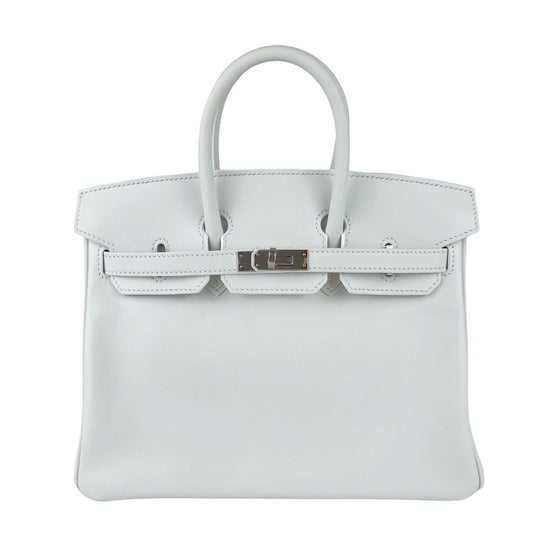 Birkin25 バーキン25 New white ニューホワイト Swift スイフト PHW シルバー金具 Stamp-W W刻印