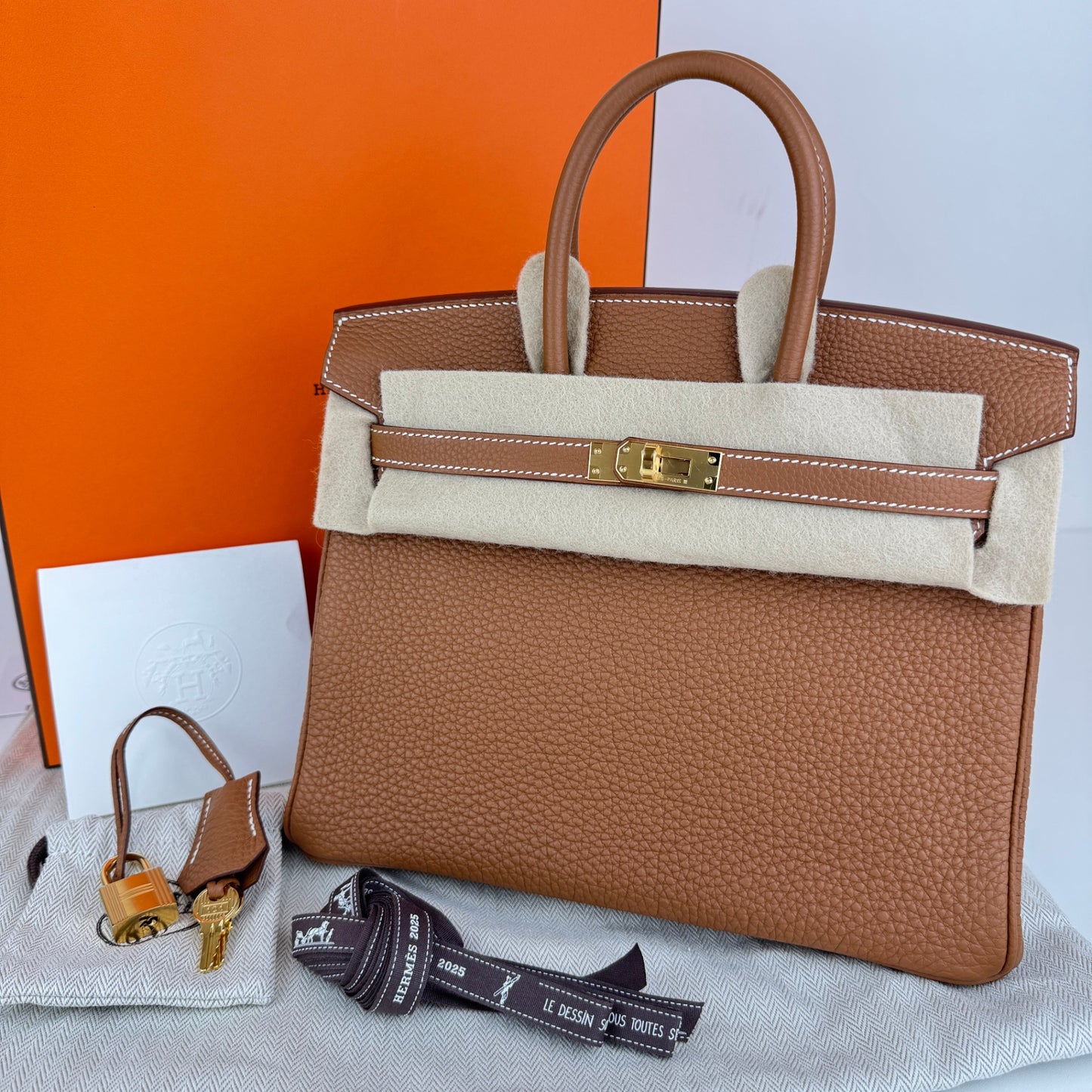 Birkin25 バーキン25 Gold ゴールド Togo トゴ GHW ゴールド金具 Stamp-K K刻印