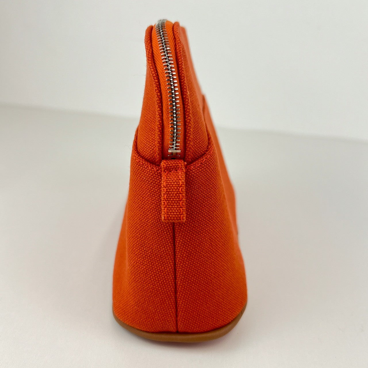 Hermès エルメス Trousse Bolide mini ボリードポーチ ミニ 綿100% Orange feu オレンジフー