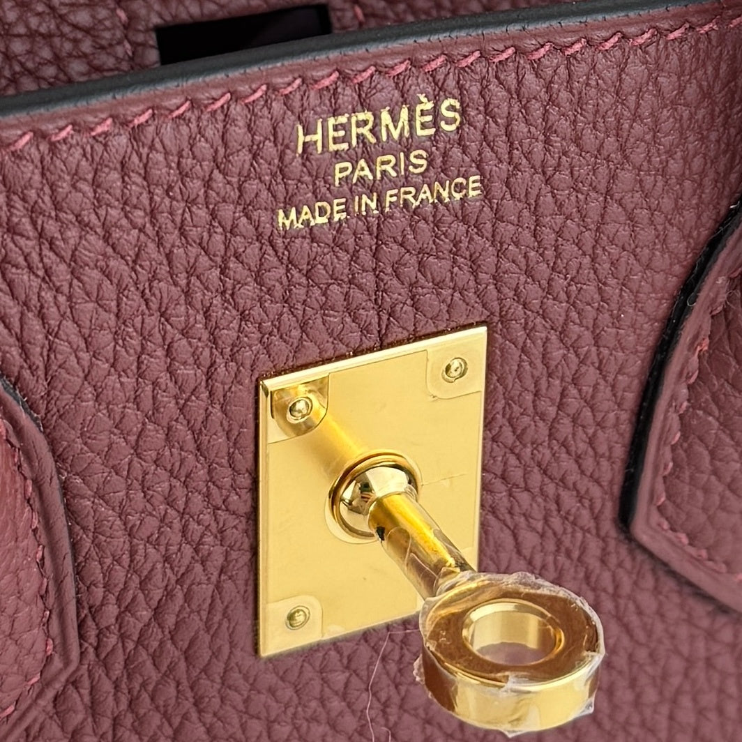 Birkin25 バーキン25 Rouge H ルージュアッシュ Togo トゴ GHW ゴールド金具 Stamp-K K刻印