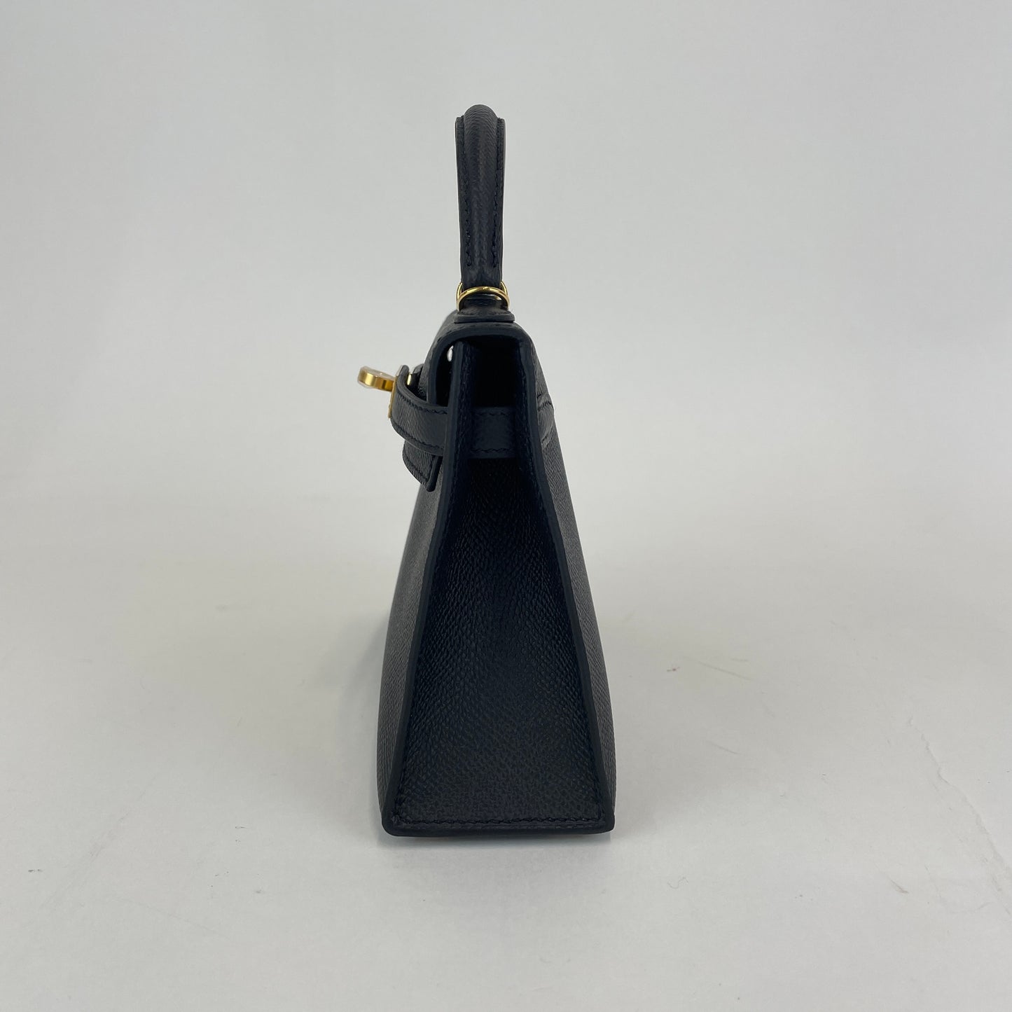 Mini kelly ミニケリー Black　ブラック  GHW ゴールド金具 Epsom エプソン Stamp-K K刻印