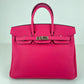 Hermès エルメス Birkin25 バーキン25 Stamp-U U刻印  Togo トゴ Rose mexico ローズメキシコ PHW シルバー金具