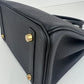 Birkin25 Verso バーキン25ヴェルソ Black/Blue saphir/ブラック/ブルーサファイヤ  GHW ゴールド金具 Togo トゴ Stamp-K K刻印