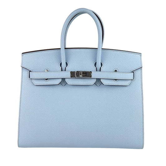 Birkin25 Sellier バーキン25セリエ Blue brume ブルーブリュム PHW シルバー金具 Y刻 Epsom エプソン