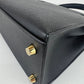 Kelly25 ケリー25 Black ブラック  GHW ゴールド金具 Epsom エプソン Stamp-W W刻印