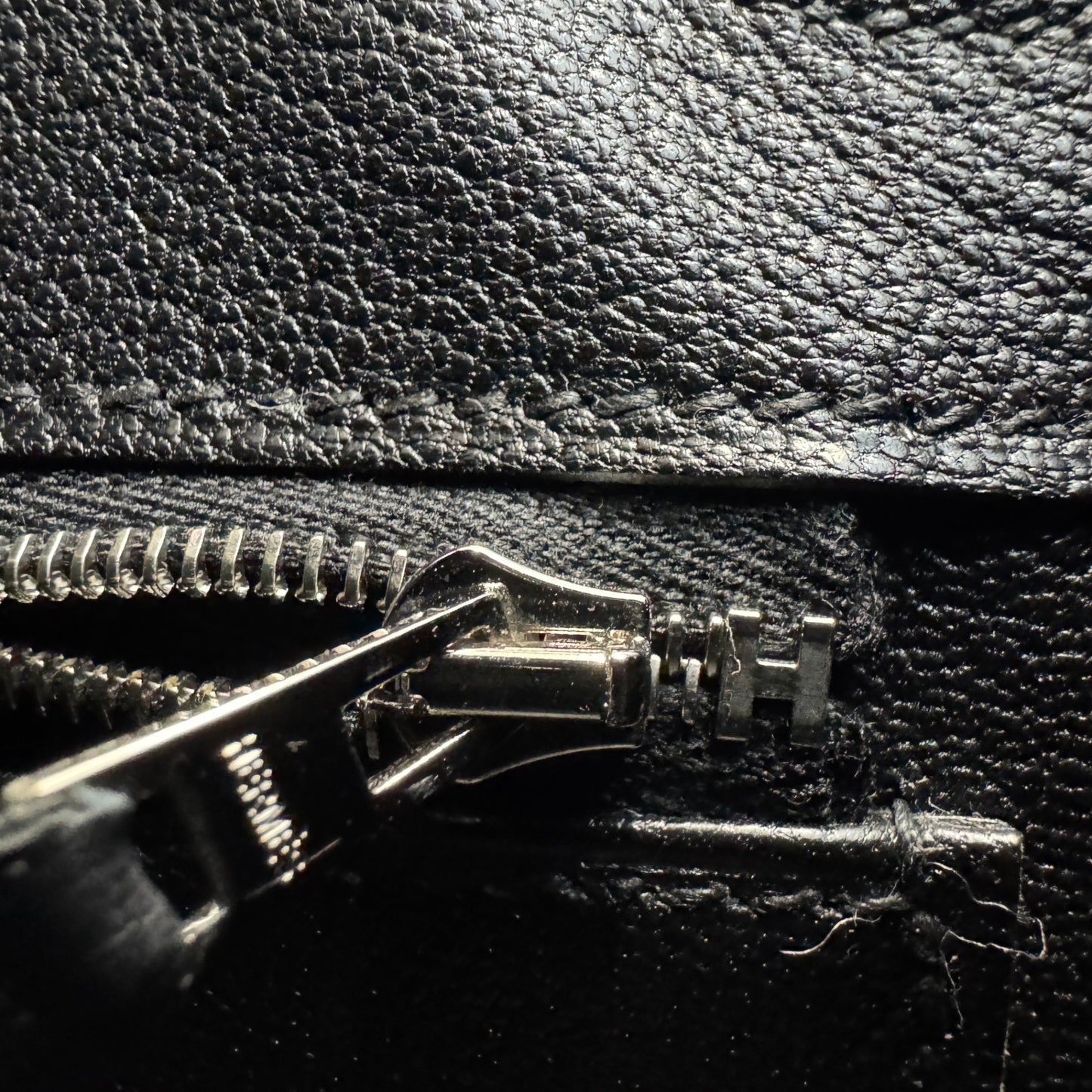 Birkin35 anate バーキン35アナーテ Stamp-W W刻印 Evergrain エヴァーグレイン Black ブラック PHW シルバー金具