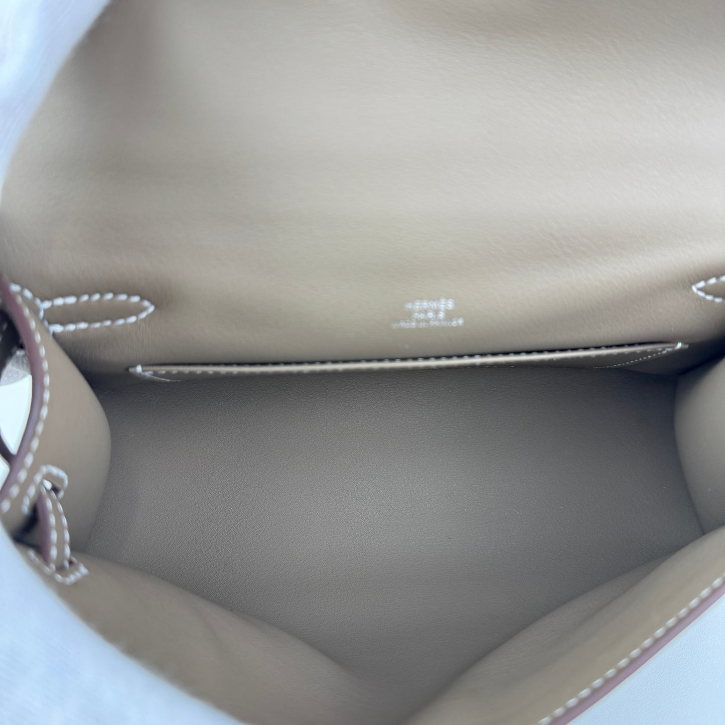 Pochette kelly ケリーポシェット Etoupe エトープ PHW シルバー金具 Stamp-K K刻印 Swift スイフト