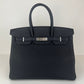 Birkin35 バーキン35 Black ブラック PHW シルバー金具 Stamp-B B刻
