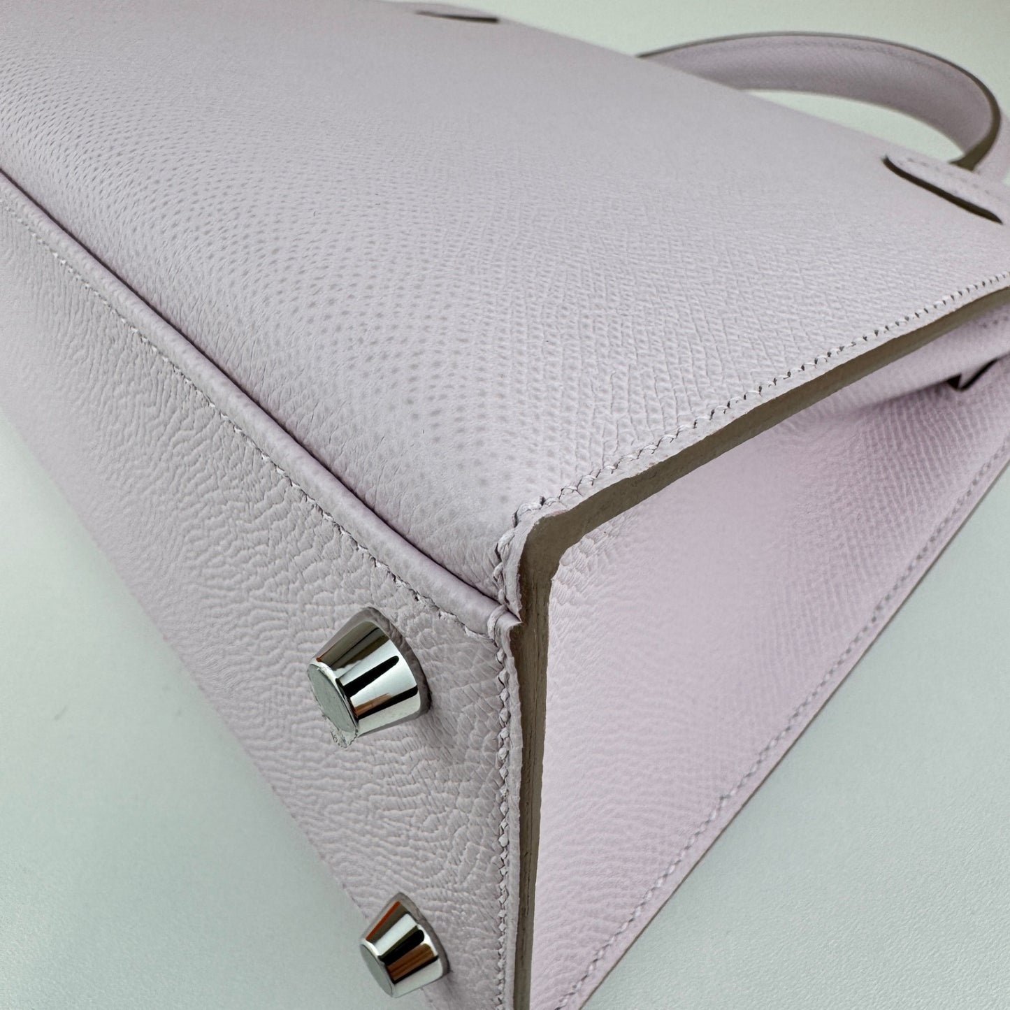 Kelly25 ケリー25 Stamp-B B刻印 Epsom エプソン Mauve pale モーヴペール PHW シルバー金具