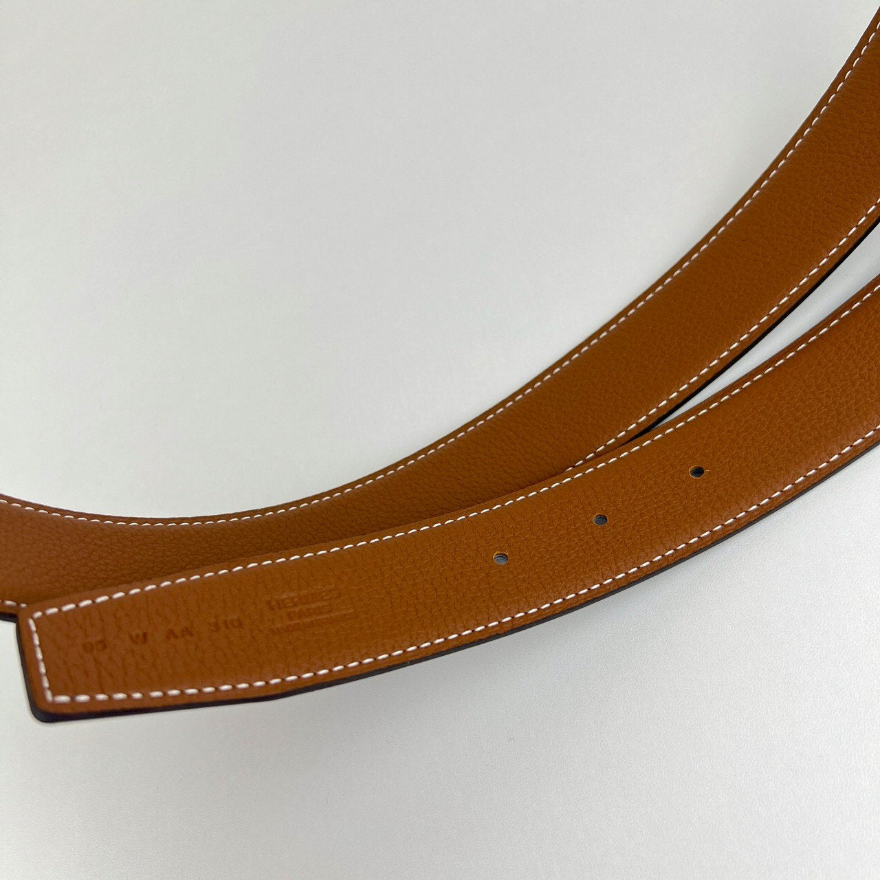 Ceinture H boucleGris moyen Cuir seul de ceinture H #100Black/Gold  Hベルトバックル リバーシブルベルトレザー Black ブラック/Gold ゴールド