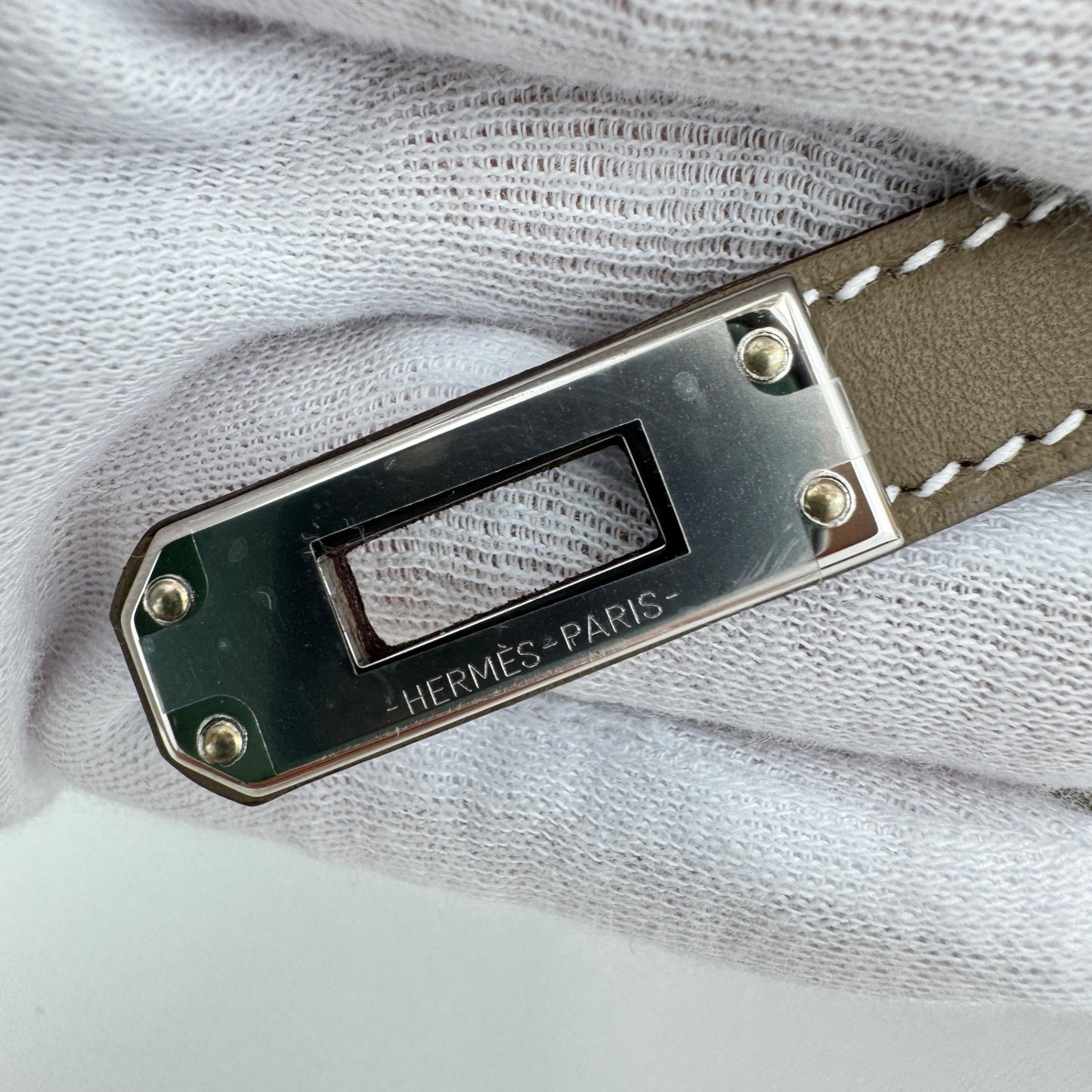 Pochette kelly ケリーポシェット Etoupe エトープ PHW シルバー金具 Stamp-K K刻印 Swift スイフト