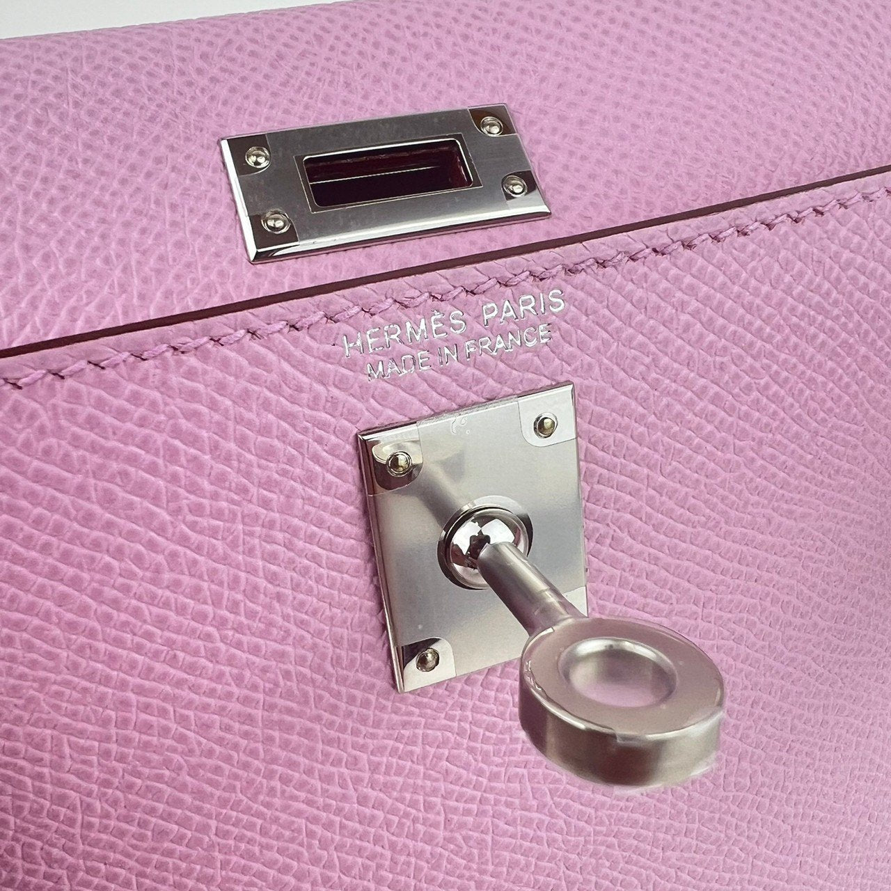 Mini kelly ミニケリー Mauve Sylvestre モーヴシルベストル Epsom エプソン PHW シルバー金具 Stamp-U U刻印