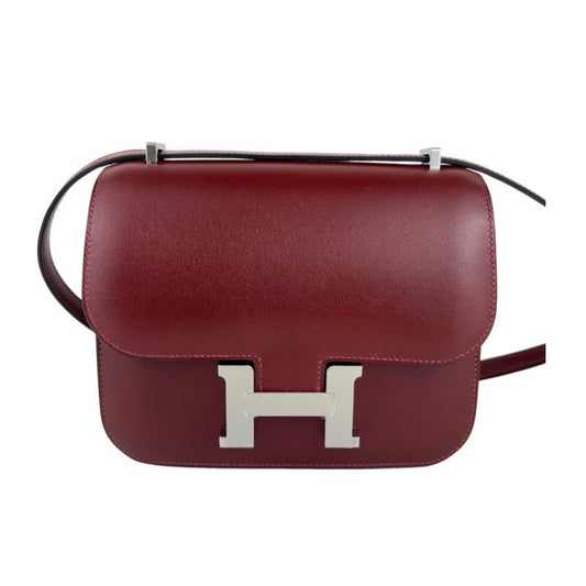 Constance mini コンスタンスミニ Rouge H ルージュアッシュ Box calf ボックスカーフ PHW シルバー金具 Stamp-W W刻印