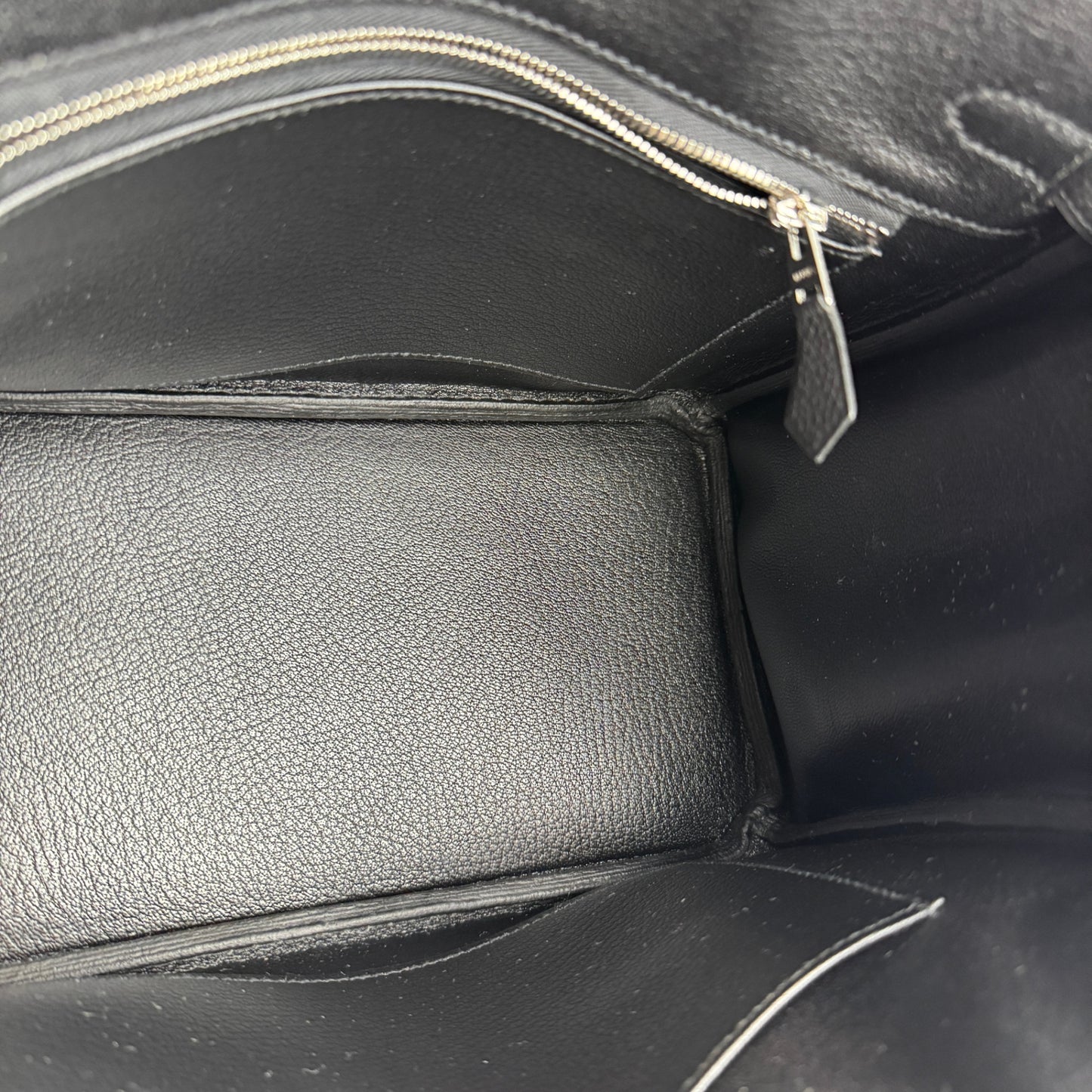 Birkin25 バーキン25 Black ブラック PHW シルバー金具 Stamp-K K刻