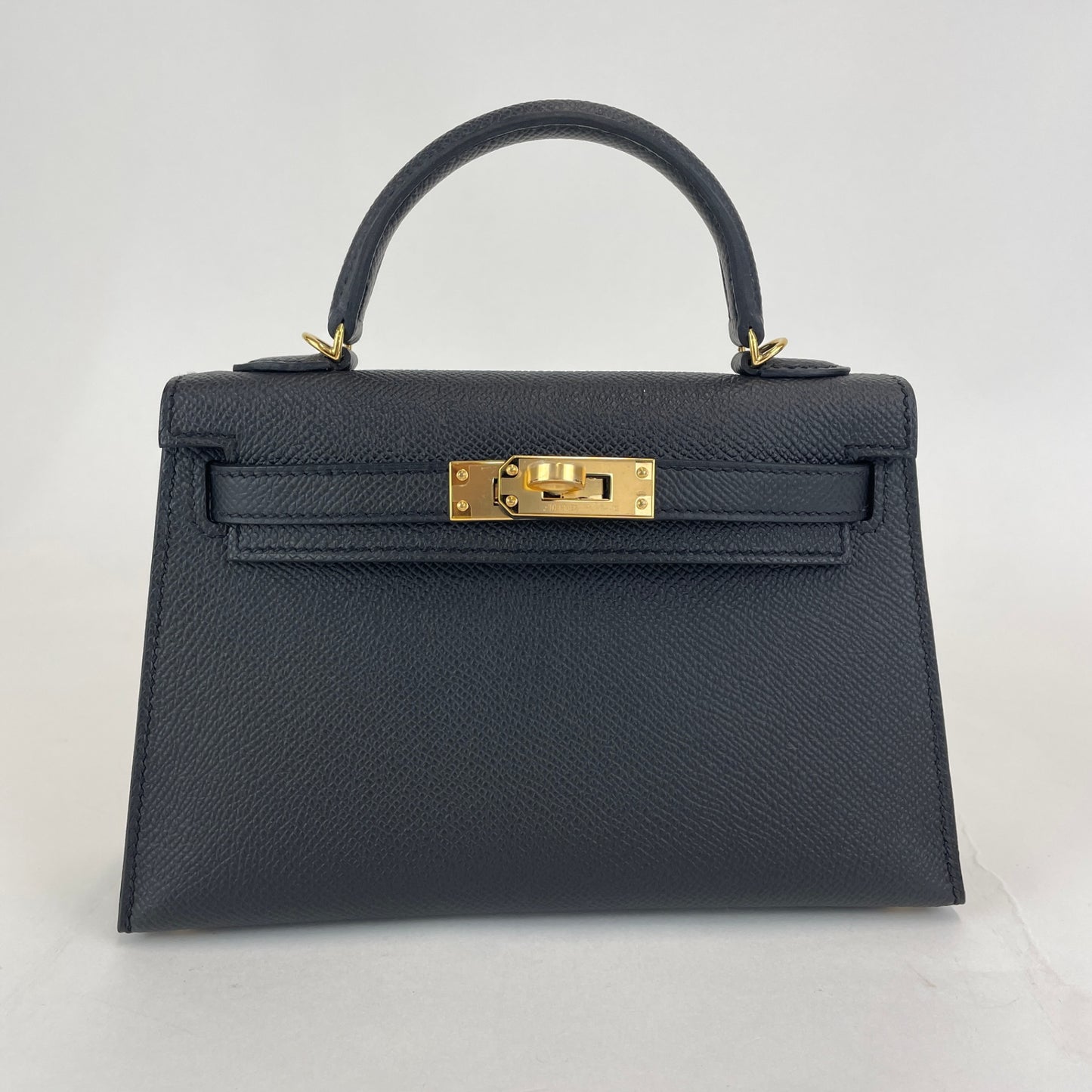 Mini kelly ミニケリー Black　ブラック  GHW ゴールド金具 Epsom エプソン Stamp-K K刻印