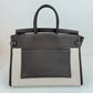 Birkin35 A L'Envers バーキン35 アランヴェール Ebene エベンヌ  PHW シルバー金具 Barenia/ToileH バレニア/トワルアッシュ Stamp-K K刻印