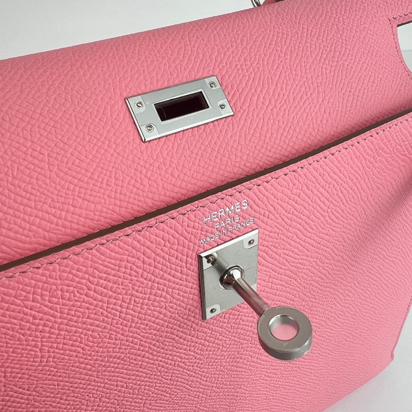 Kelly25 ケリー25 Rose confetti ローズコンフェッティ Epsom エプソン PHW シルバー金具 Stamp-K K刻印