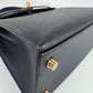 Kelly25 ケリー25 Black ブラック  GHW ゴールド金具 Epsom エプソン Stamp-W W刻印