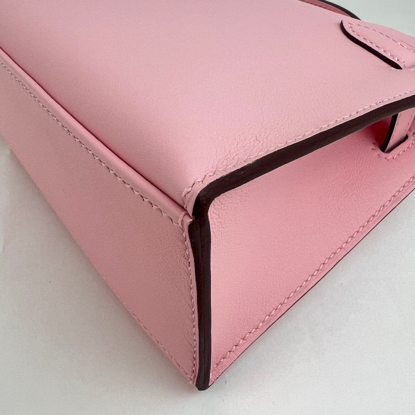 Pochette kelly ポシェットケリー Rose sakura ローズサクラ Swift スイフト PHW シルバー金具 Stamp-K K刻印