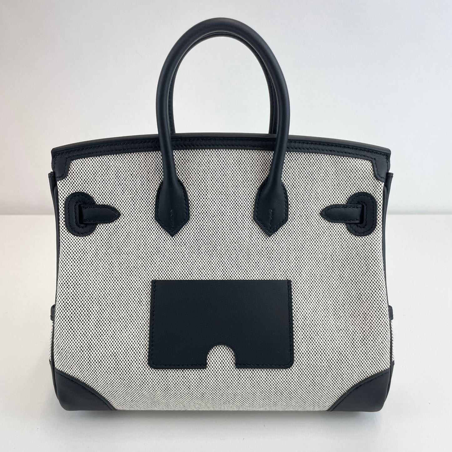 Birkin25 cargo バーキン25カーゴ Black ブラック  PHW シルバー金具 Toile goelan/Swift Stamp-K K刻印