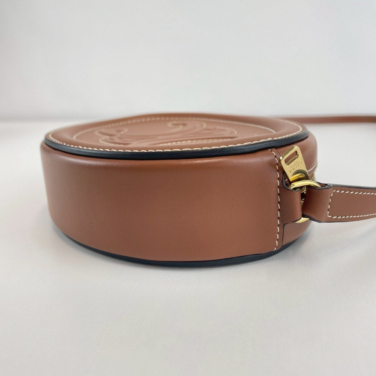 キュイルトリオンフオーバルパース ブラウン トリオンフ カーフ