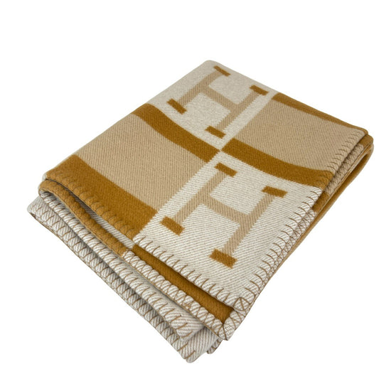 Plaid jacquard avalon bayadere プレード ジャカード ブレ カシミア ブランケット