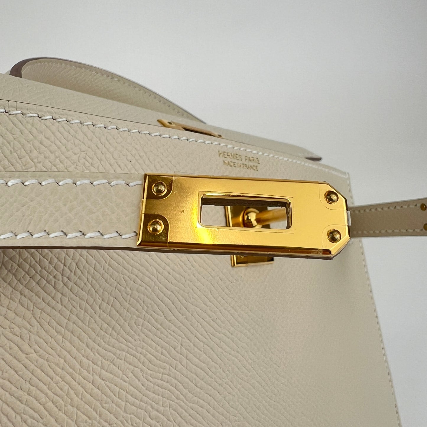 Mini kelly ミニケリー Craie クレ Epsom エプソン GHW ゴールド金具 Stamp-K K刻印