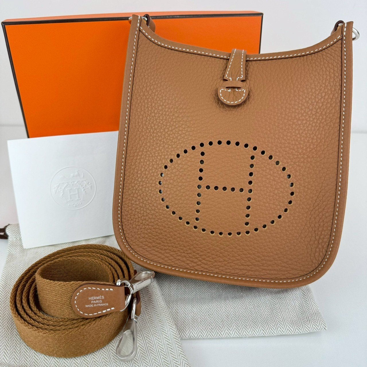 Evelyn TPM エヴリンTPM Gold ゴールド  PHW シルバー金具 Taurillon Clemence トリヨンクレマンス Stamp-K K刻印