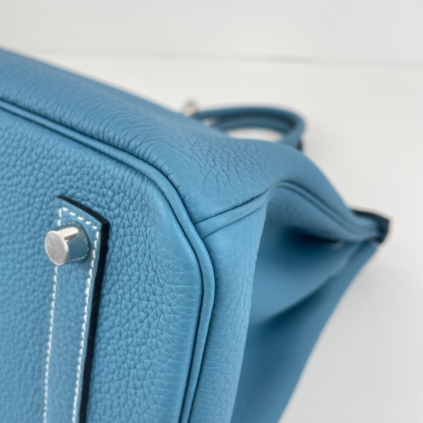 Birkin35 バーキン35 New blue jean ニューブルージーン PHW シルバー金具 Stamp-K K刻印 Togo トゴ