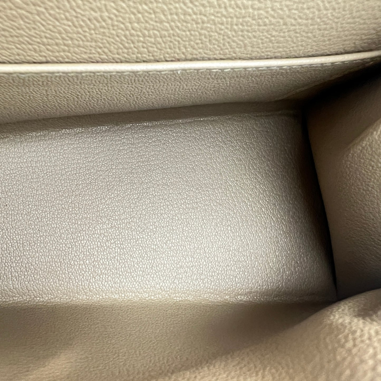 Mini kelly disorder ミニケリー 無秩序 Poussiere プシエール PMBHW  シャンパンゴールド金具 Stamp-K K刻印 Epsom エプソン