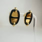 Boucles d'oreilles Mini Maillon ミニ マイヨン　ピアス Black / Gold ブラック/イエローゴールド