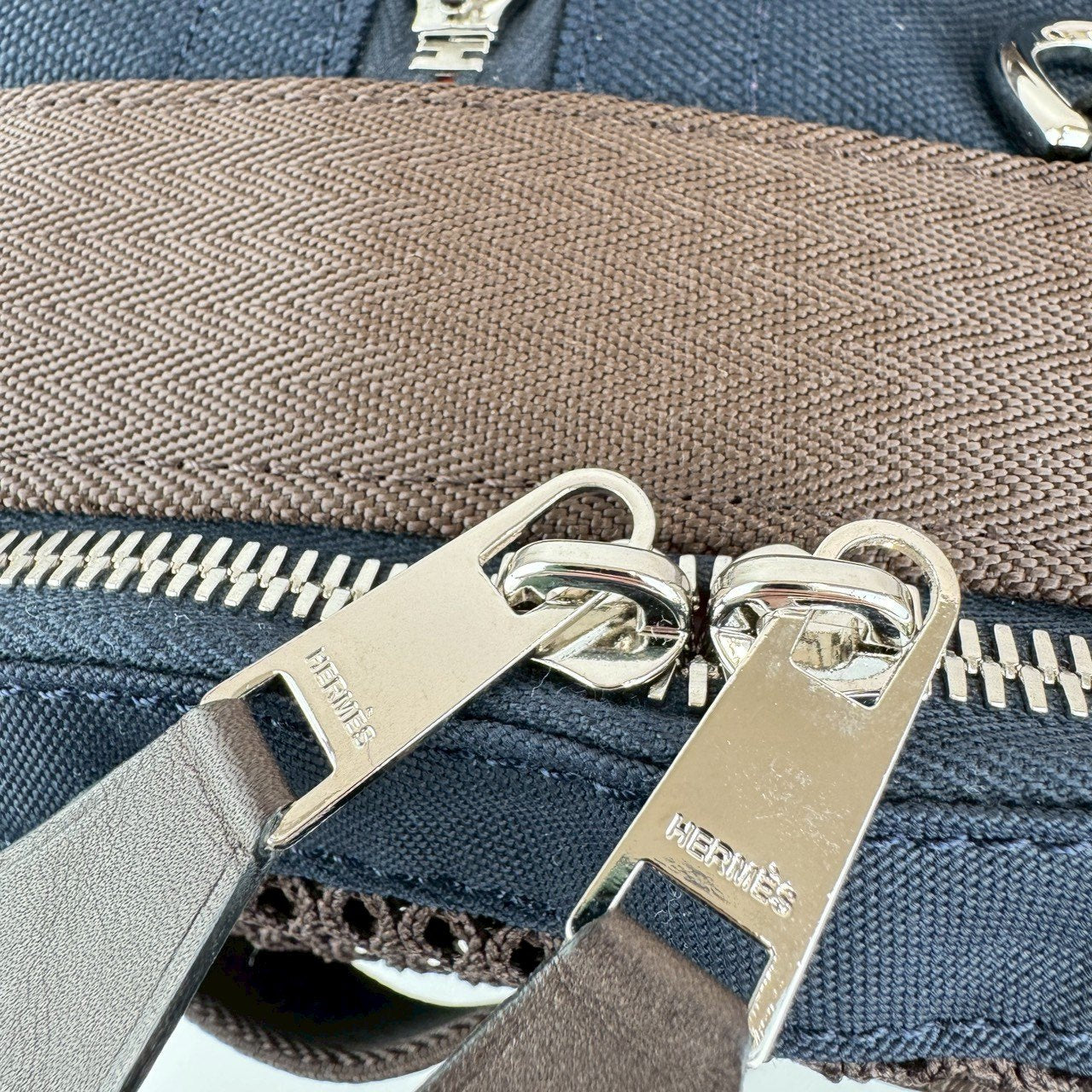 新品未使用　HERMES エルメス　犬用キャリーバッグ　ネイビー　ブラウン