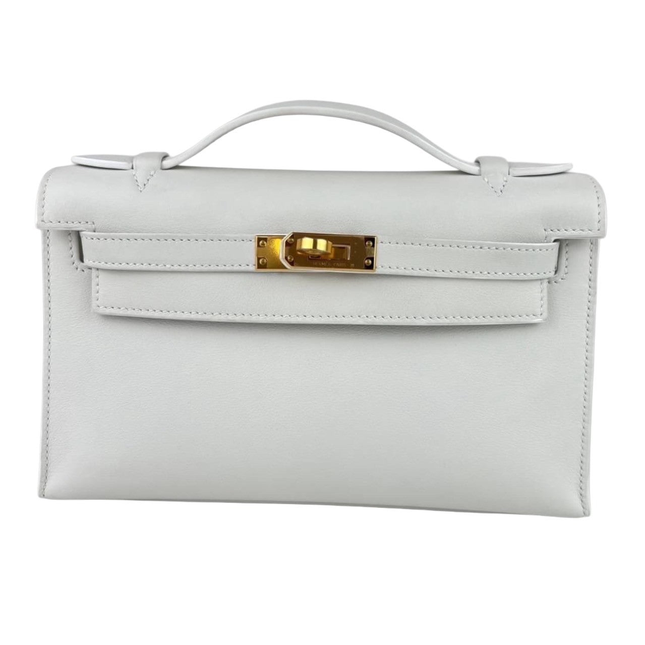 Pochette kelly ポシェットケリー Blanc ブラン B刻 Swift スイフト GHW ゴールド金具