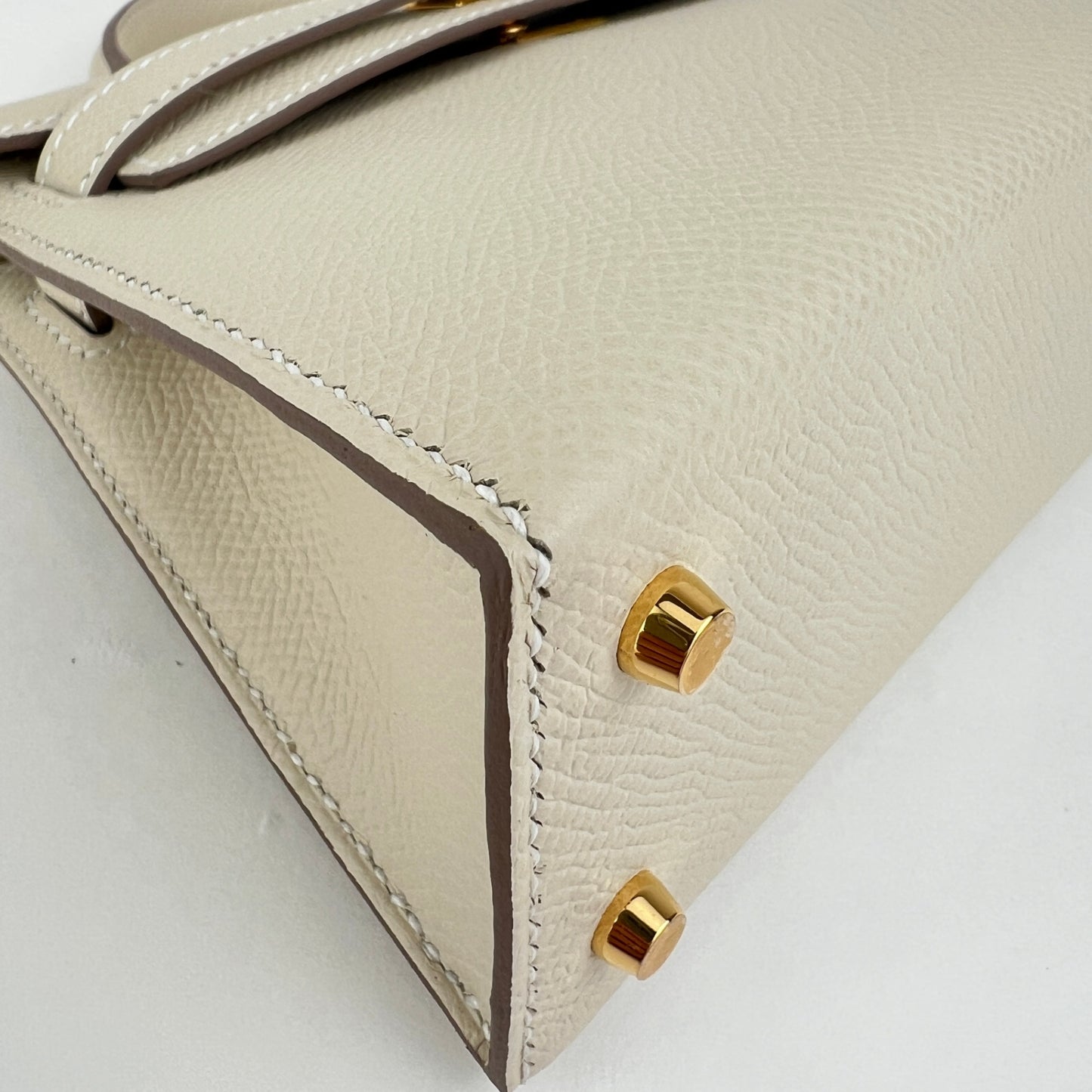 Mini kelly ミニケリー Craie クレ Epsom エプソン GHW ゴールド金具 Stamp-K K刻印