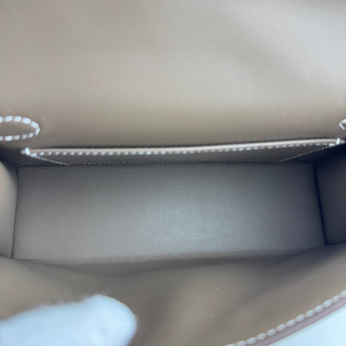 Mini kelly ミニケリー Etoupe エトープ Epsom エプソン PHW シルバー金具 Stamp-K K刻