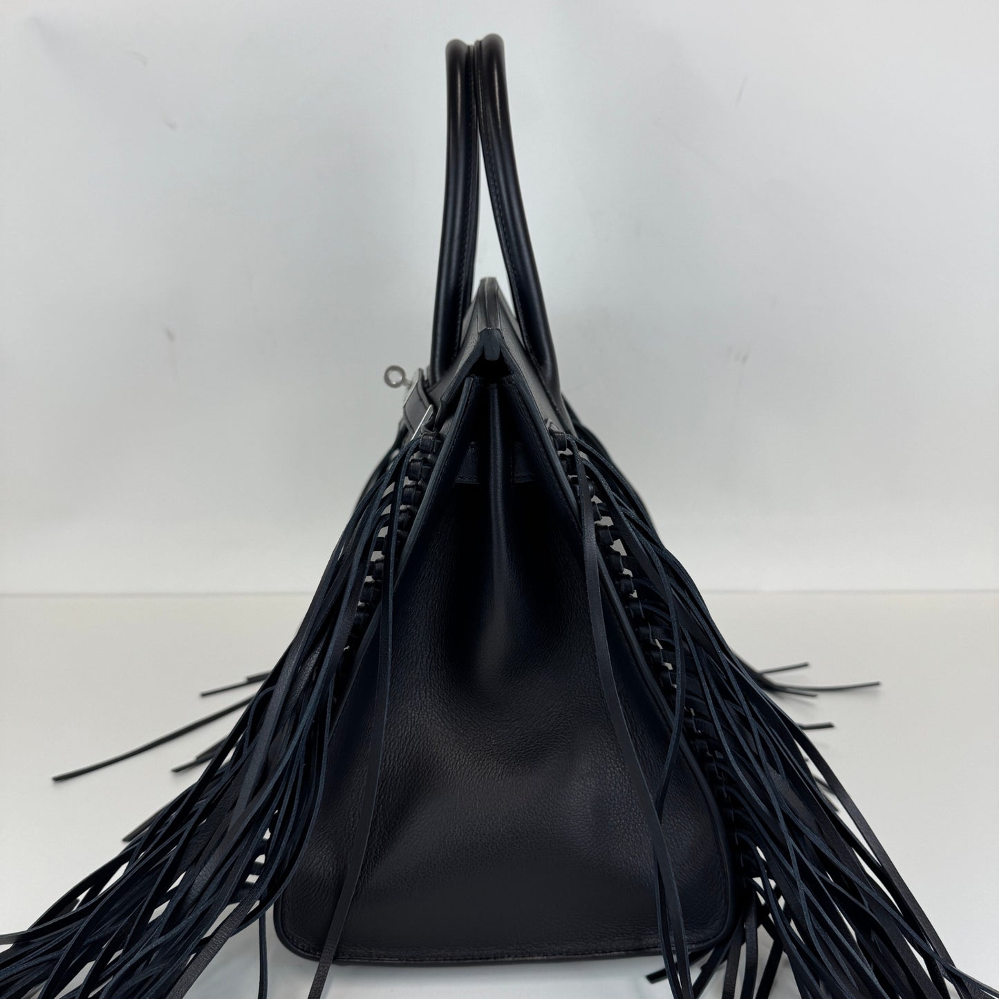 Birkin35 anate バーキン35アナーテ Stamp-W W刻印 Evergrain エヴァーグレイン Black ブラック PHW シルバー金具