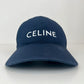 CELINE セリーヌ ベースボールキャップ 綿100％ ネイビー