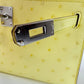 Kelly pochette ケリーポシェット Limoncello リモンチェッロ Ostrich オーストリッチ PHW シルバー金具 Stamp-B B刻印 ハンドバッグ