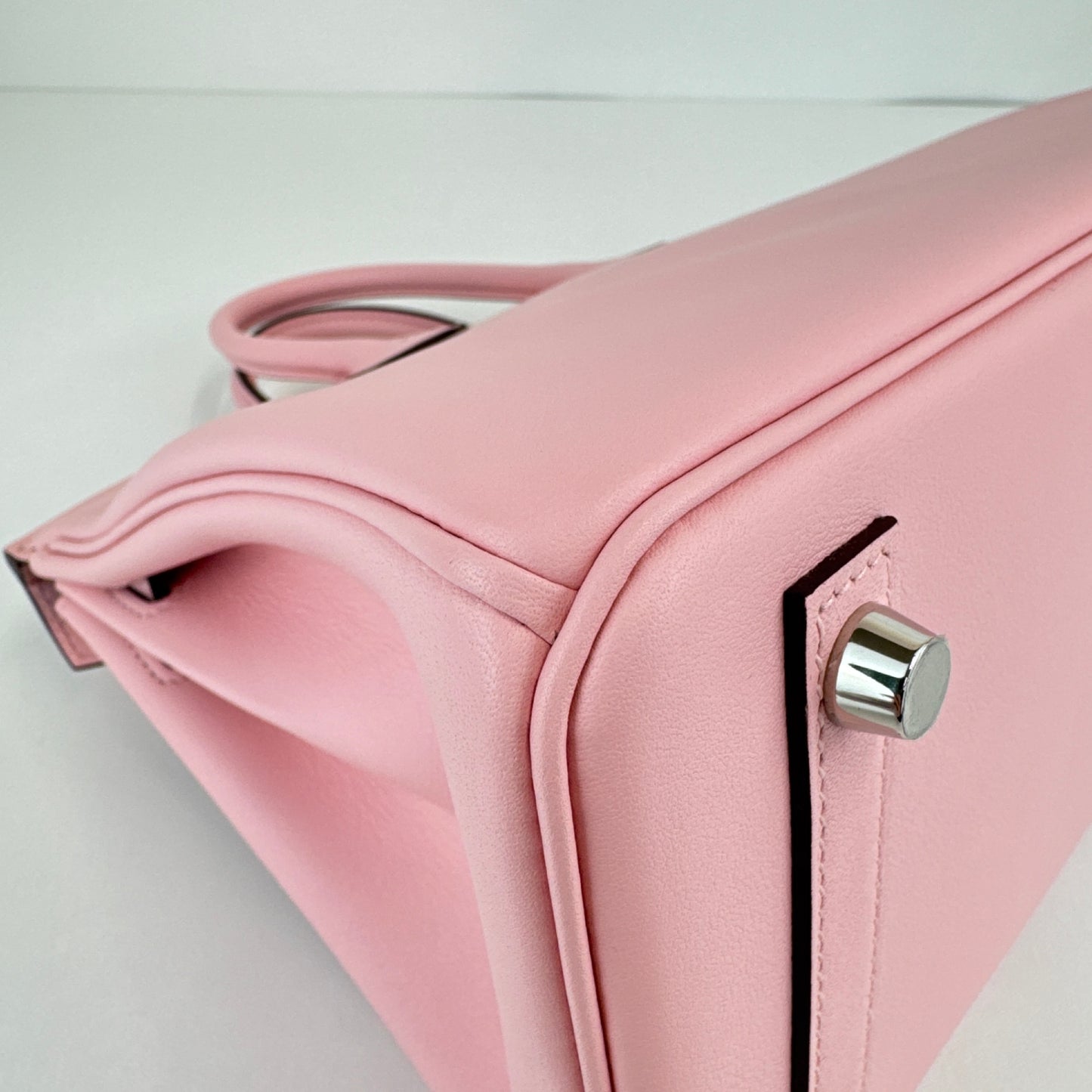 Birkin25 バーキン25 Rose sakura ローズサクラ PHW SV金具 Stamp-D D刻印