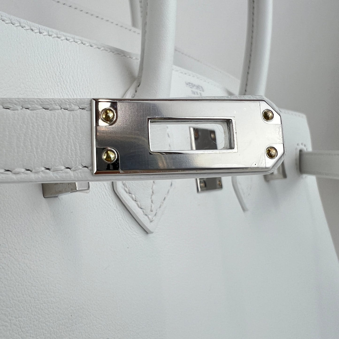 Birkin25 バーキン25 New white ニューホワイト Swift スイフト PHW シルバー金具 Stamp-W W刻印