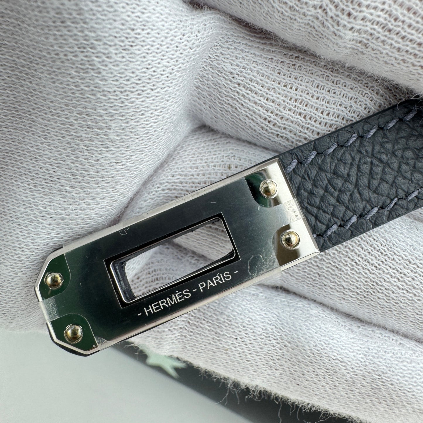 Kelly25 casaque etoilee  ケリー25 カザック エトワール Ardoise/Black/Vert peppermint　  アルドワーズ/ブラック/ヴェールペパーミント  PHW シルバー金具 Epsom/Tadelakt/Chevre  エプソン/タデラクト/シェーブル    Stamp-W W刻印